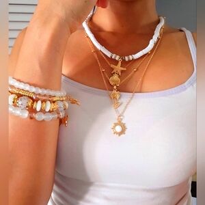 SET Summer Accessories (w/ fashion necklace,bracelets with native cute bag)